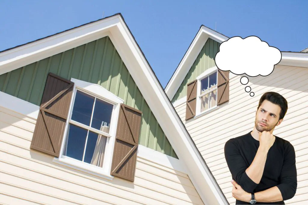 man thinking to choose the right siding contractor